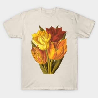 Cut Tulips Still Life Art Bouquet Cut Out T-Shirt